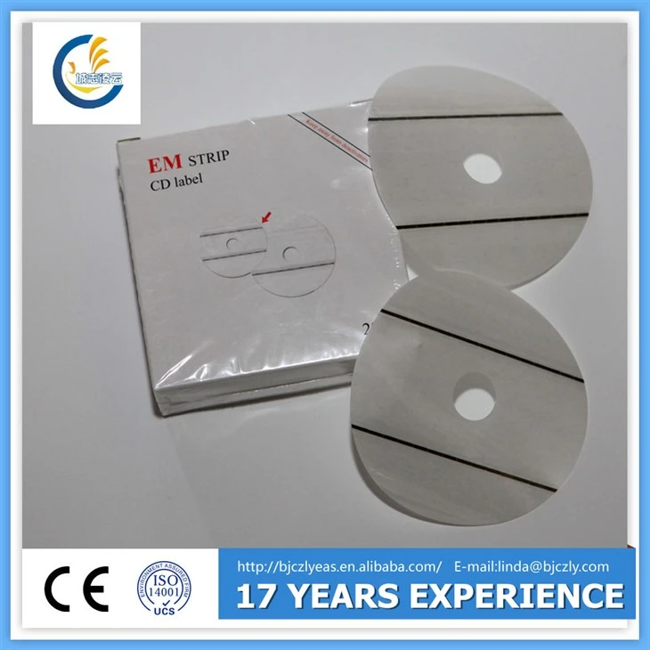 Etiqueta de segurança do CD Em (duas tiras)